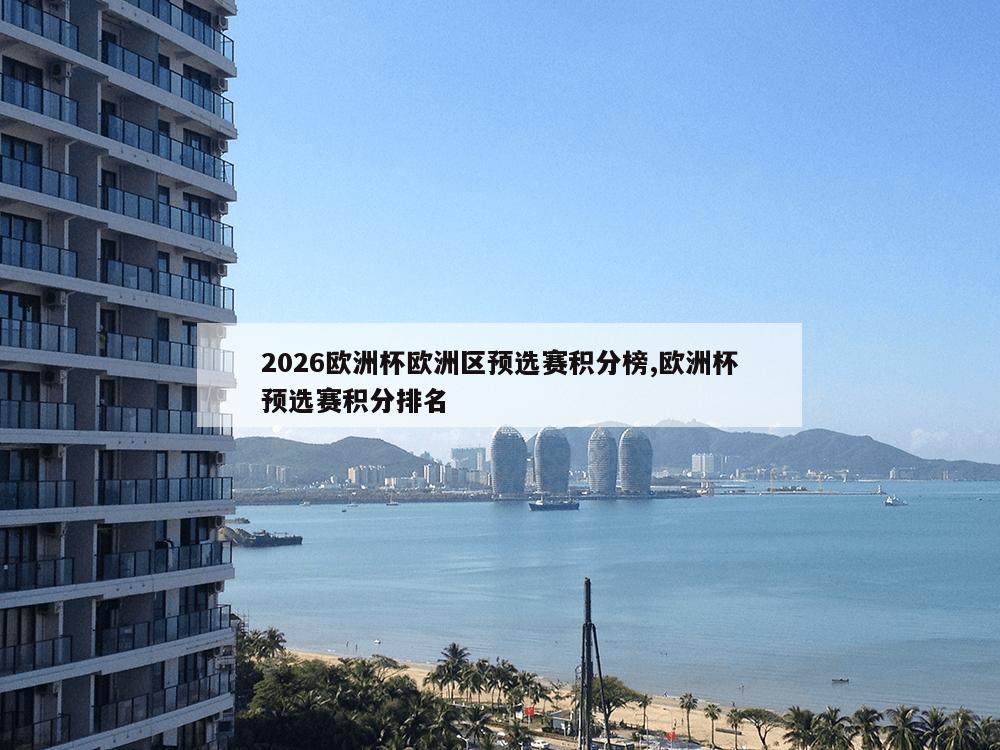 2026欧洲杯欧洲区预选赛积分榜,欧洲杯预选赛积分排名