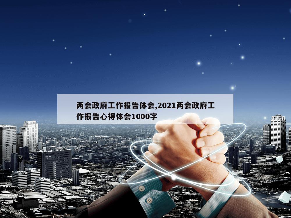 两会政府工作报告体会,2021两会政府工作报告心得体会1000字