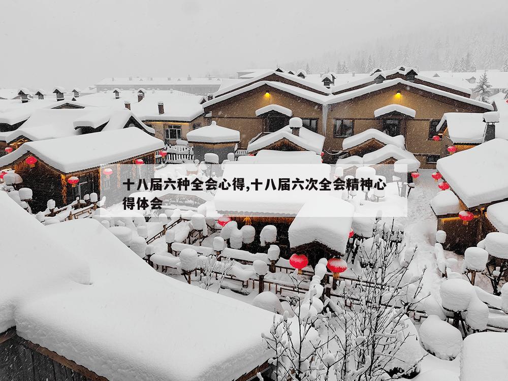 十八届六种全会心得,十八届六次全会精神心得体会